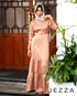Textured Bubbled Satin Layered Gown 61442